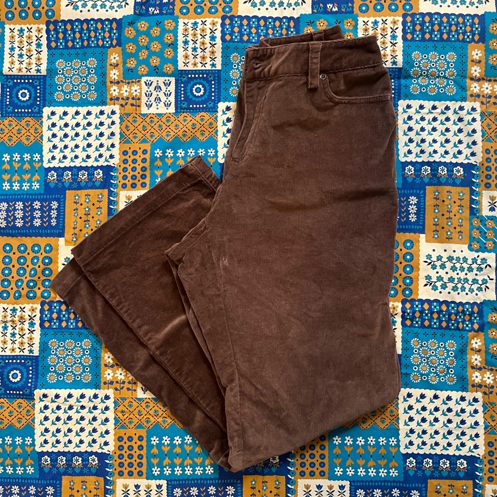 Rafaella Milk Chocolate Corduroy Pants Sz 10 petite